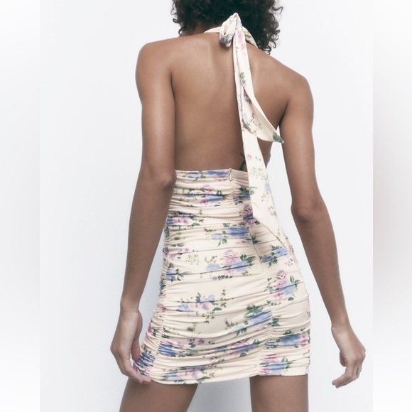 Zara Floral Mini Dress - Picture 3 of 5